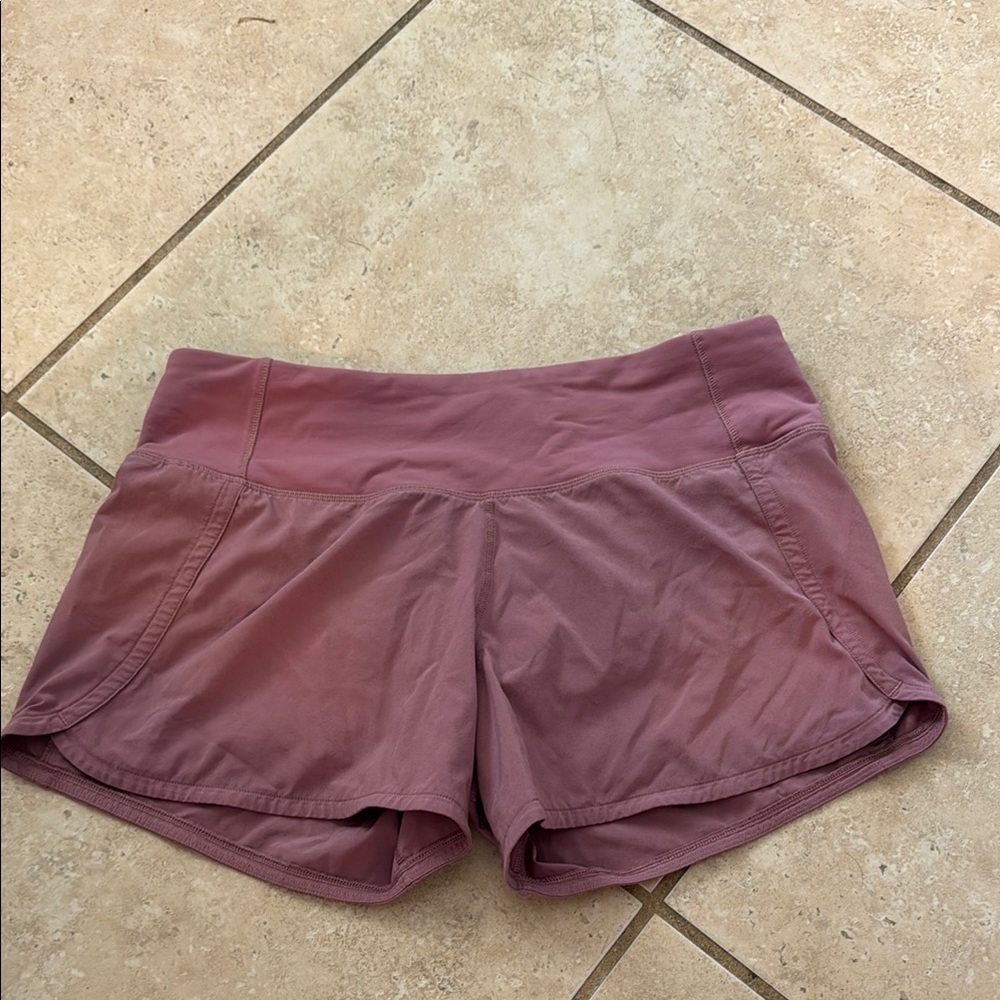 Lululemon Athletica Pink Athletic Shorts Lightweight Stretchy Design